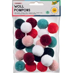 folia Pompons farbsortiert