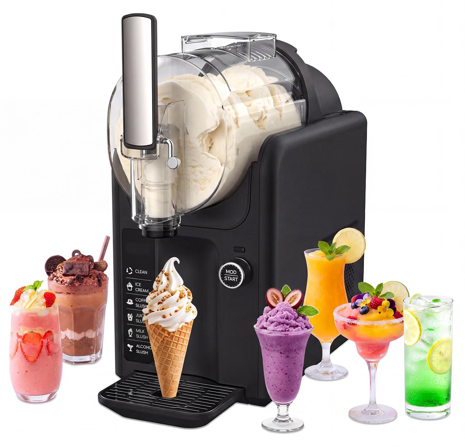 Slush-Maschine mit 6 Programmen, 2 Liter, schwarz