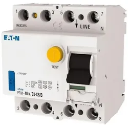 Eaton, Schutzschalter, FI-Schalter, allstromsensitiv, 40 A, 4p, 300307