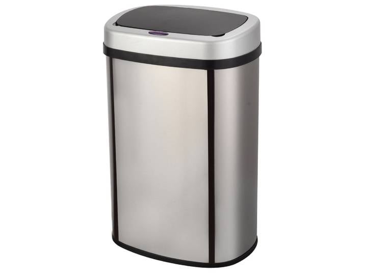 Poubelle de cuisine automatique acier inoxydable silver 58l