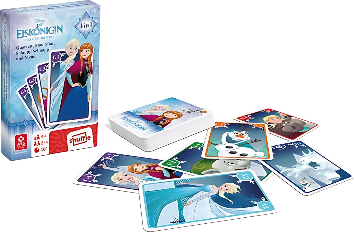 De IJskoningin kwartetspel en actiegame van ASS-Altenburger