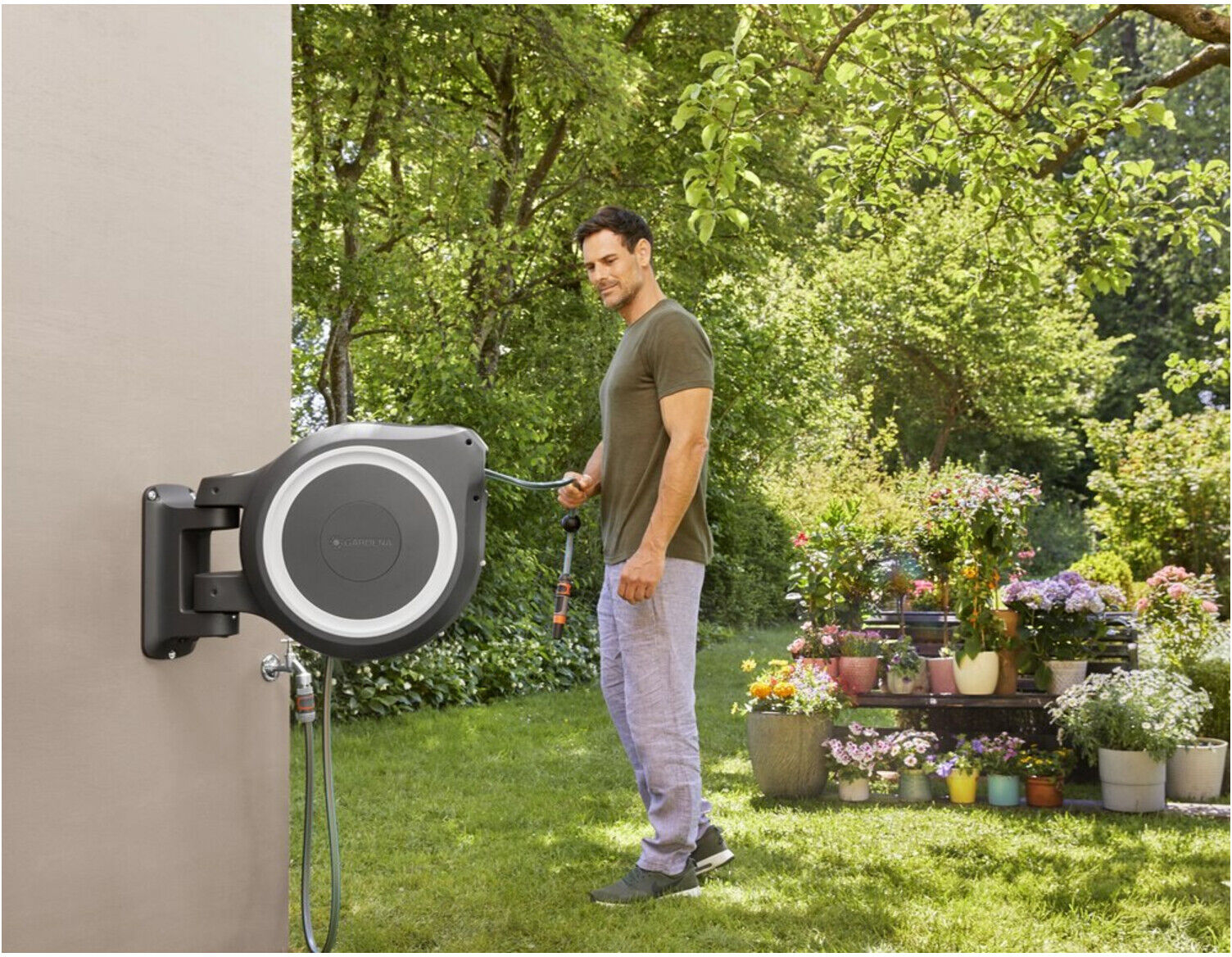 Gardena Wandschlauchbox RollUp M/L 18622-33)