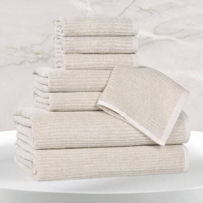Superior Destin Viscose Cotton Blend 8 Piece Towel Set