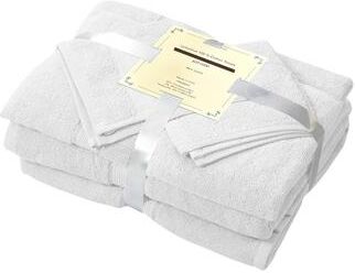 Cozy Trends 12 Piece Towel Set 600 GSM Long-Staple Combed Cotton Absorbent Bath Towels