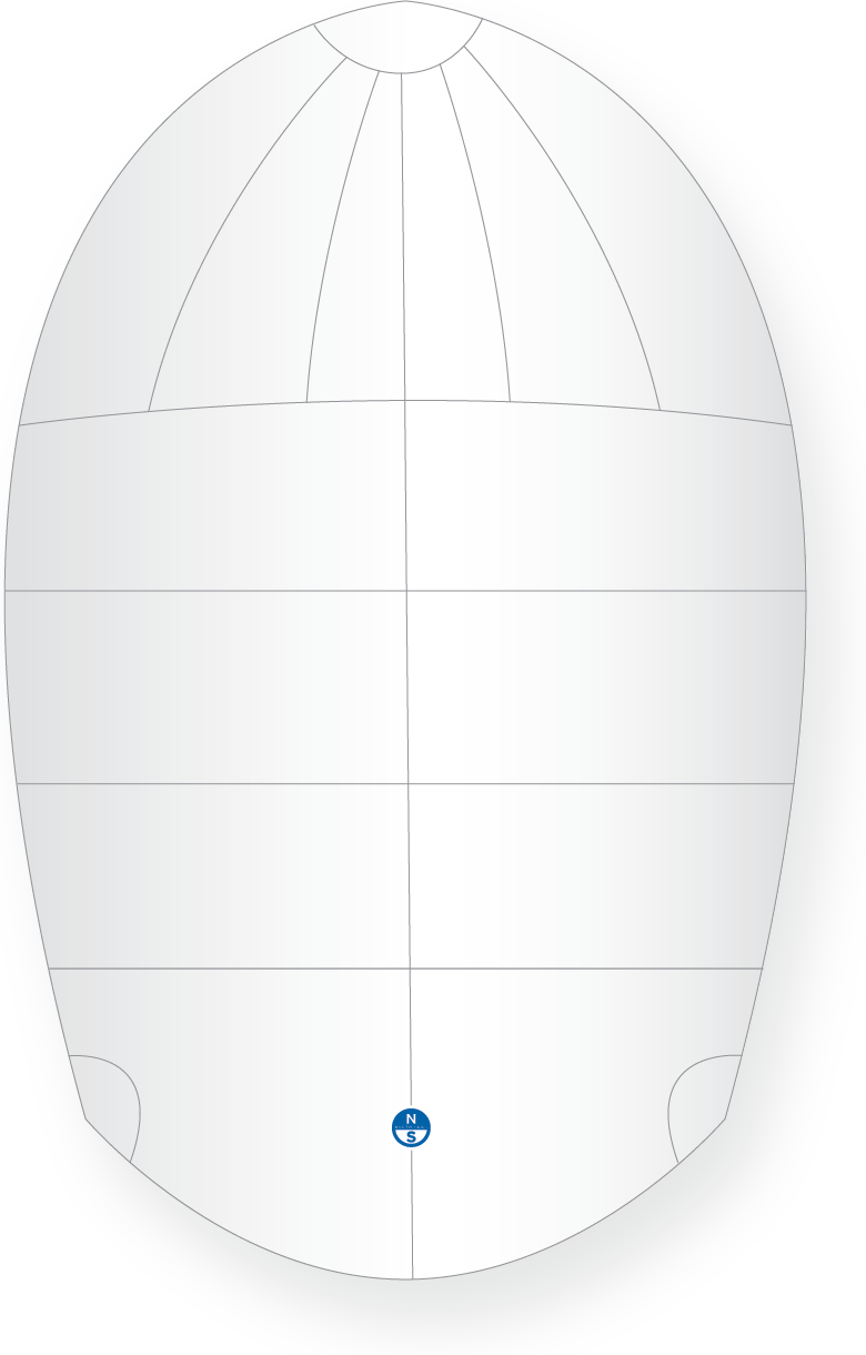 North Sails BULLSEYE SPINNAKER White