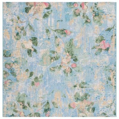 SAFAVIEH Barbados Chihiro Floral Distressed Rug