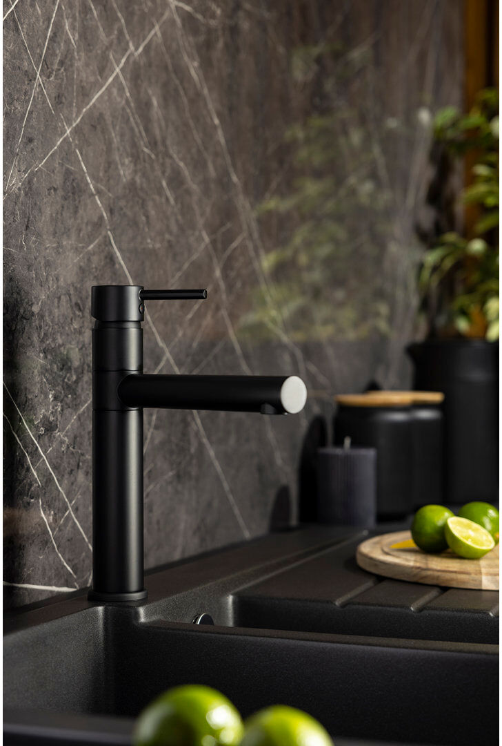Abode Designs Horizon by Abode Kitchen Faucet Side Spray Matt Black 18.5cm