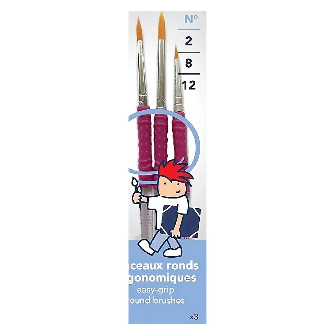 Winsor & Newton Grippy synt. brushes 2/8/12 (3013648073210)