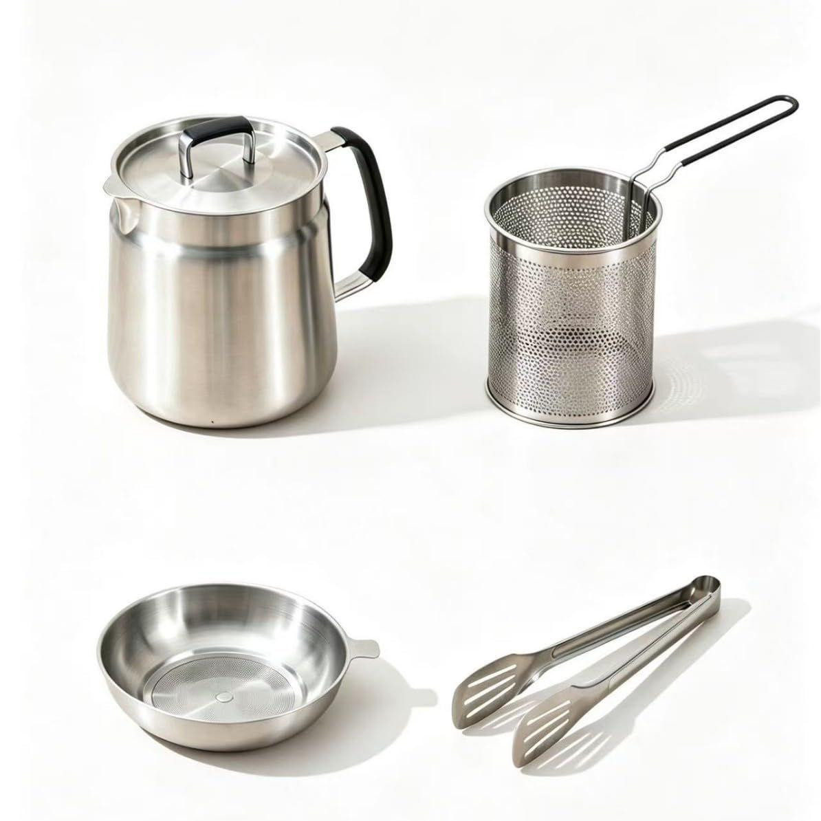 Selius RVS frituurpan van 2 liter met frituurmand