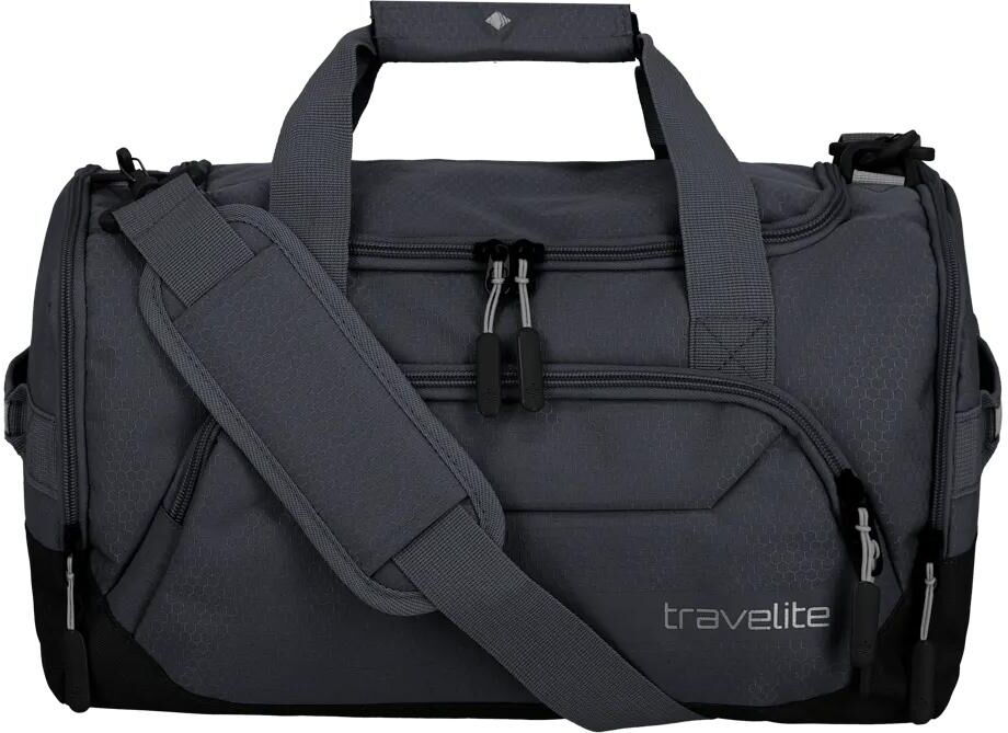 Reisetasche TRAVELITE "KICK OFF", Damen, Gr. B/H/T: 40cm x 23cm x 25cm, grau (anthrazit), Polyester, Taschen Reisetasche anthrazit B/H/T: 40cm x 23cm x 25cm