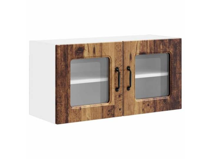 IBUQDDV Küchenschrank Kalmar Altholz 80 x 31 x 40 cm Holzwerkstoff Für den Innenbereich, modernes Design, großer Stauraum, schneller Einbau, pflegeleicht