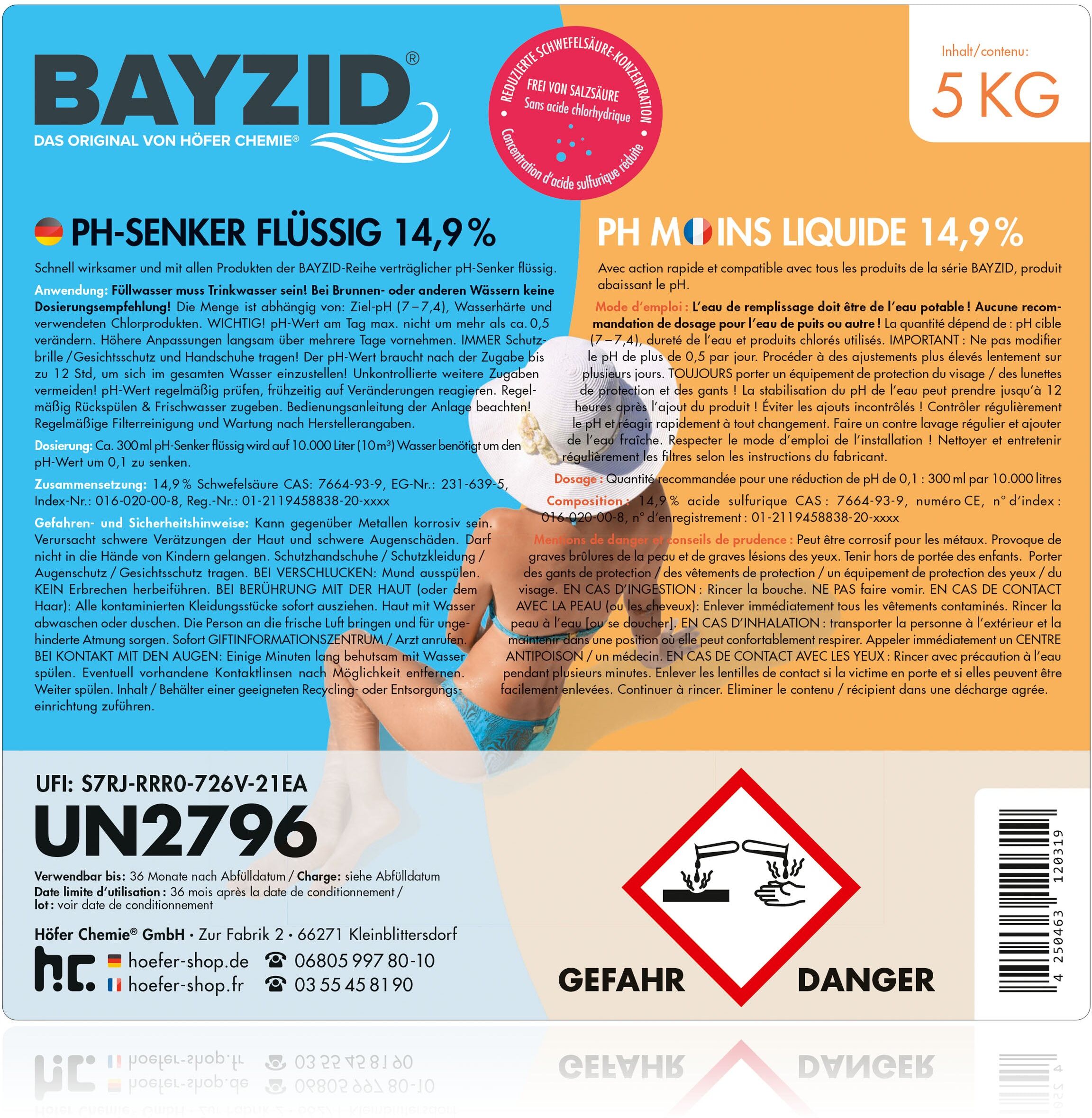 Höfer Chemie GmbH 1 Jeu  SOS-Kit pour eau de piscine verte