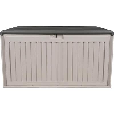 Kissenbox WESTMANN "Kunststoff-Gartenbox XXL Silva 570l, Anthrazit", anthrazit, B:331cm H:116cm T:80cm, Metall, Stahl, Aufbewahrungsboxen, 74x150x66cm, stabile und wetterfeste Konstruktion aus Kunststoff