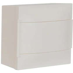Legrand 134208 Practibox S Aufputzverteiler, mit Kunstofftür, weiss, 1x 8 Module