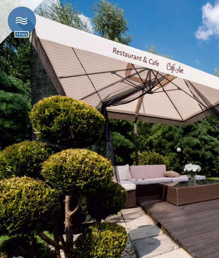 Parasol publicitaire GrandSolis personnalisé