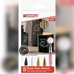 Edding Lackmarker 780/5, Grundfarben in Metallic