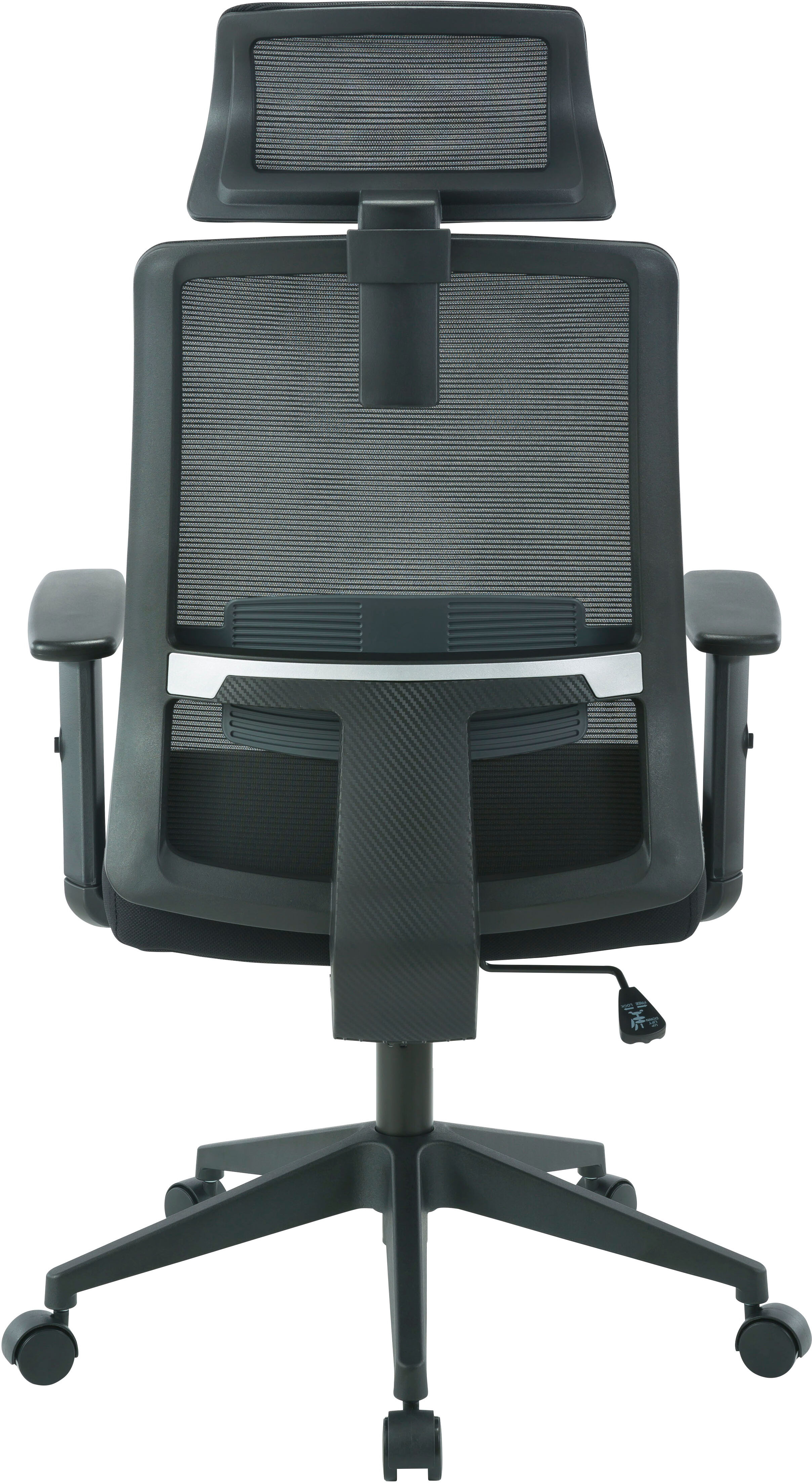 Bürostuhl GOODPRODUCT "Tallard, Mesh Schreibtischstuhl, ergonomische Ausstattung", schwarz (schwarz, schwarz, schwarz), B:68cm H:114cm T:68cm, Stühle, Bürostuhl, verstellbare Kopfstütze, Lumbalstütze & Armlehnen schwarz, schwarz, schwarz B/H/T: 68cm x 114