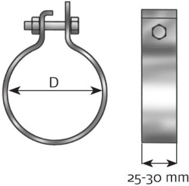 Klemmstück, Abgasanlage DINEX 99704