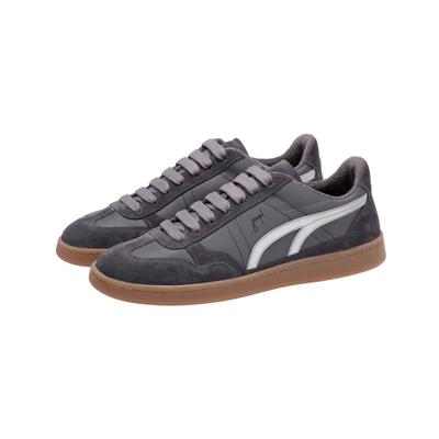Sneaker JOOP "velluto misto palmero sneaker xt7", Herren, Gr. 45, Baumwolle, grau (schwarzgrau), Rindsleder, Basic, Schuhe Sneaker