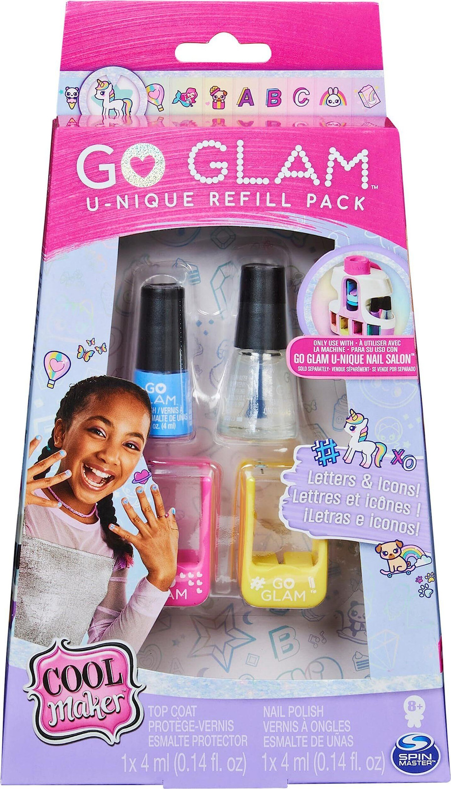 Spin Master Cool Maker Go Glam Unique Refill Nagelverzorgingsset voor kinderen, Meerkleurig
