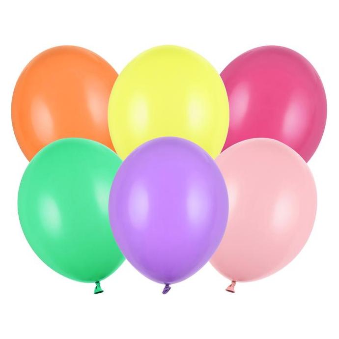 Partydeco Strong Balloons 30cm, Pastel Mix (1 pkt / 100 pc.) (100x) (39404751)