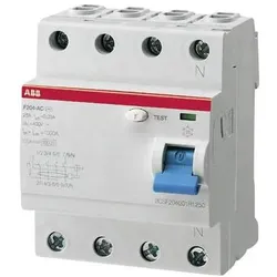 ABB, Schutzschalter, FI-Schutzschalter 4polig 25 A 230 V/AC, 400 V/AC 2CSF204101R1250