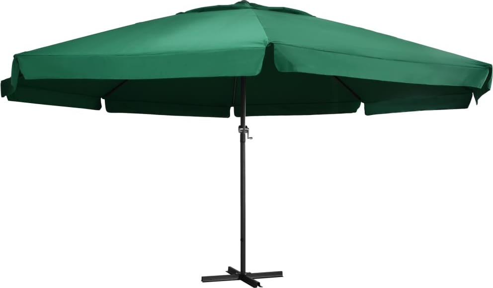 Sonnenschirm mit Aluminium-Mast 600 cm Grün