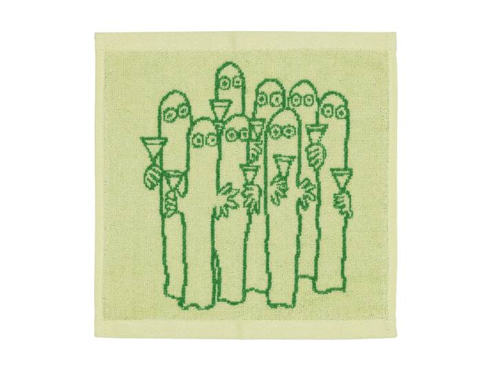 Moomin Arabia Serviette Moomin 25x25 cm Hattifnattarna, vert