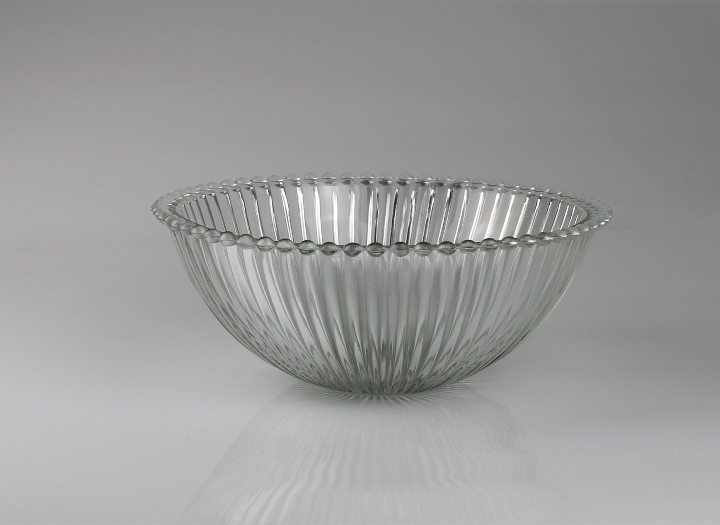Dekoschale AM DESIGN "aus Glas", transparent (klar), B:1,1cm T:10cm Ø:25cm, Glas, Dekoschalen, Dekoschale, Ø: 25 cm klar Ø 25cm