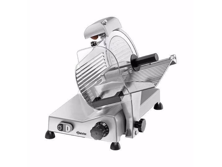 Bartscher Aufschnittmaschine 220 Plus Gastro Aufschnittmaschine – Gastro Aufschnittmaschine, Mixer & Küchenmaschine – silber