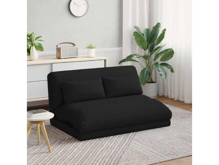 Chaise intérieure moderne Fauteuil de sol ajustable Noir Tissu(3675）