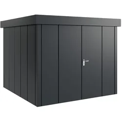 Hörmann Metall-Gerätehaus "Juno" mit Flachdach, JFD10 - Design, 262 x 262 cm (B x T),anthrazit,