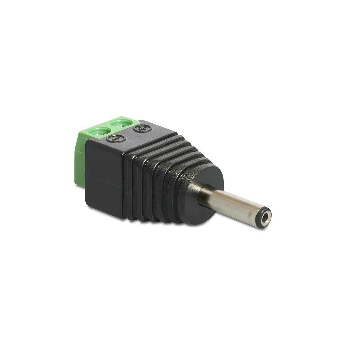 Delock 65434 Adapter Terminalblock 2Pin naar DC 1,3 x 3,5mm Stekker