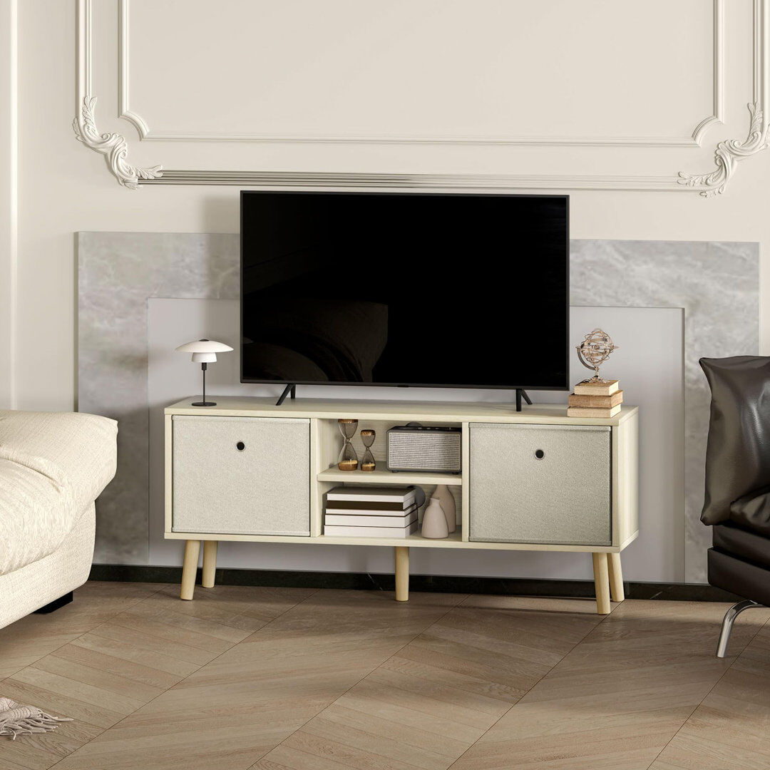 Norden Home TV Stand for TVs up to 50" Nature Wood Finish 50"
