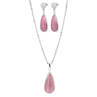 Kette ohne Anhänger ADELIA´S "Halskette mit Anhänger – aus Edelstahl", rosa (silber), Halsketten, Damen, 45cm, Edelstahl, Ideal als Geschenk – dezent und elegant