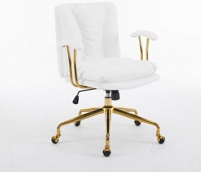 No Swivel Upholstered PU Office Chair