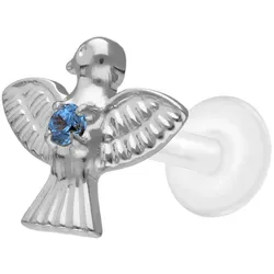 PTFE Labret mit Innengewinde + Titan-Aufsatz GEIER