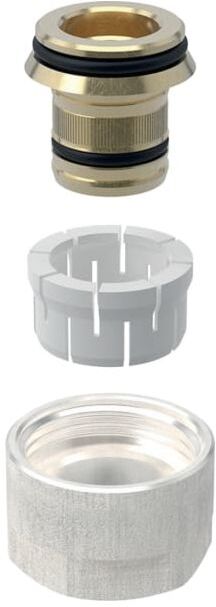 Geberit Anschlussverschraubung 619055001 DN 12/20, vernickelt, für Eurokonus, 3/4"