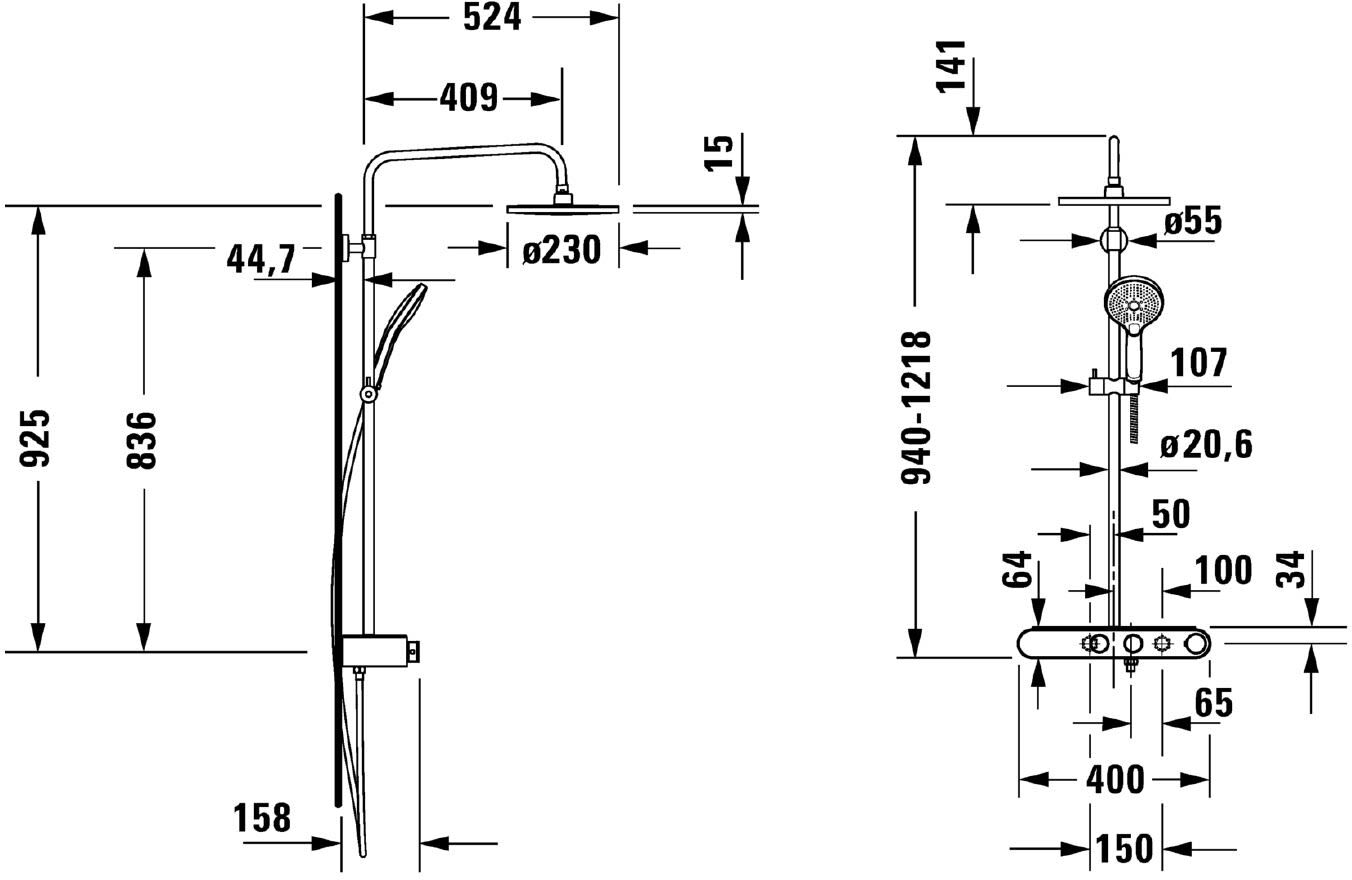 Duravit Shower System Duschsystem