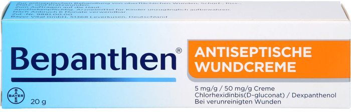 Bayer BEPANTHEN antiseptische Wundcreme 20 g