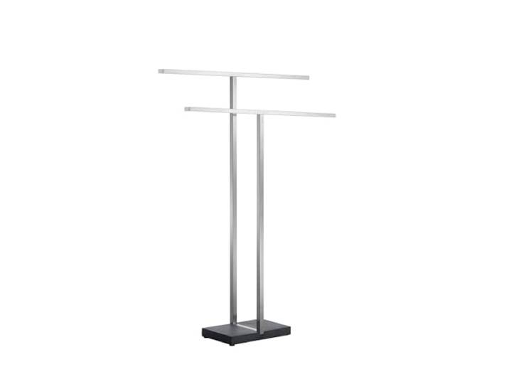 Blomus 68624 Menoto Porte-Serviettes Inox Brossé Polystone 16 x 50 x 86 cm\, Argent/Noir