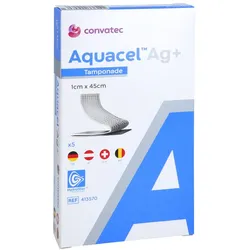 Aquacel Ag+ 1x45 Cm Tamponaden 5 St