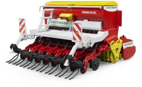 bruder Pöttinger Vitasem 302ADD Kreiselegge-Sämaschine Fertigmodell Landwirtschafts Modell