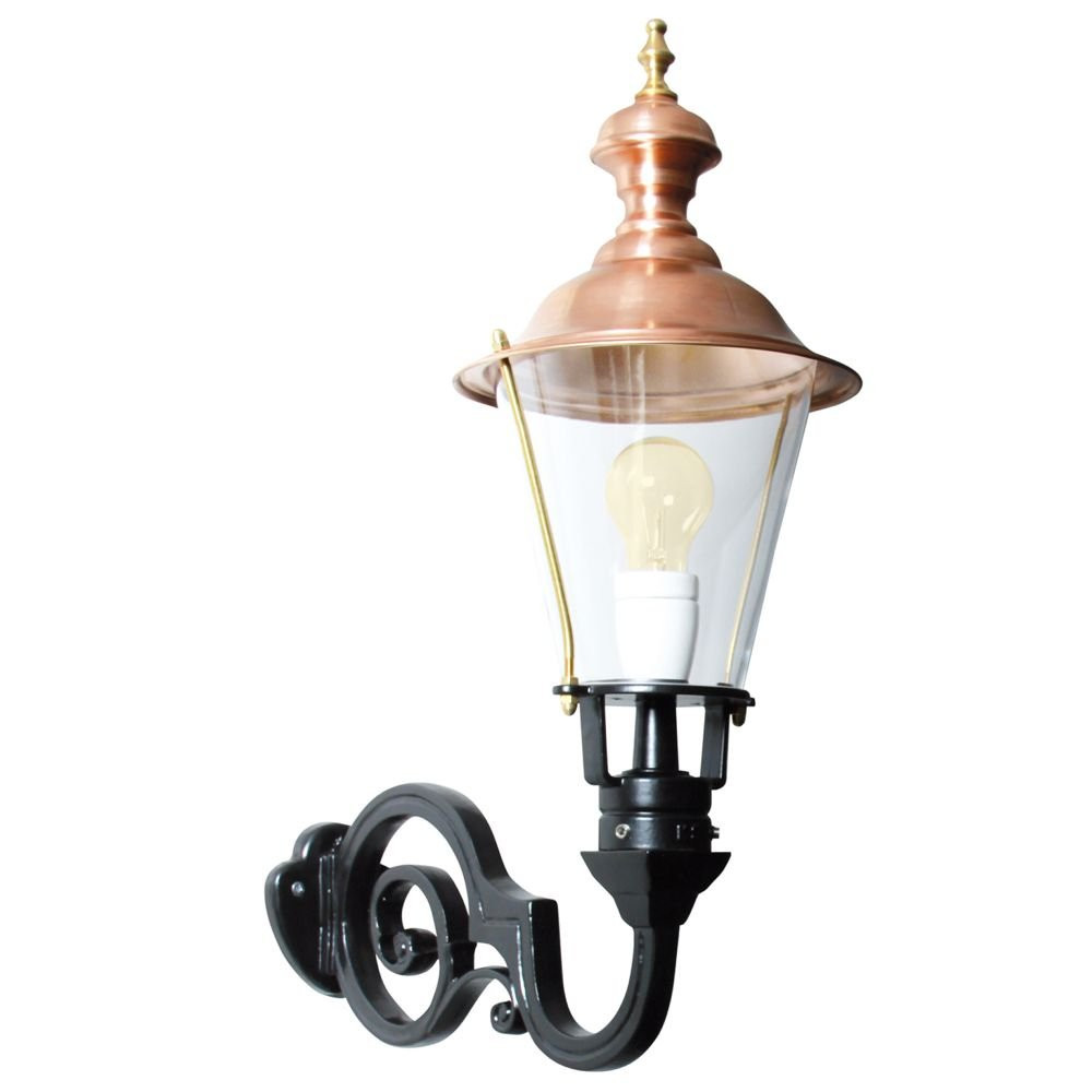 Nostalgische muurlamp Amstel M van KS Verlichting in antraciet zwart