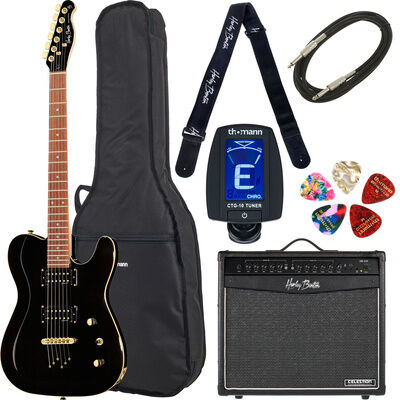 Harley Benton TE-40 TBK Bundle 3 Translucent Black