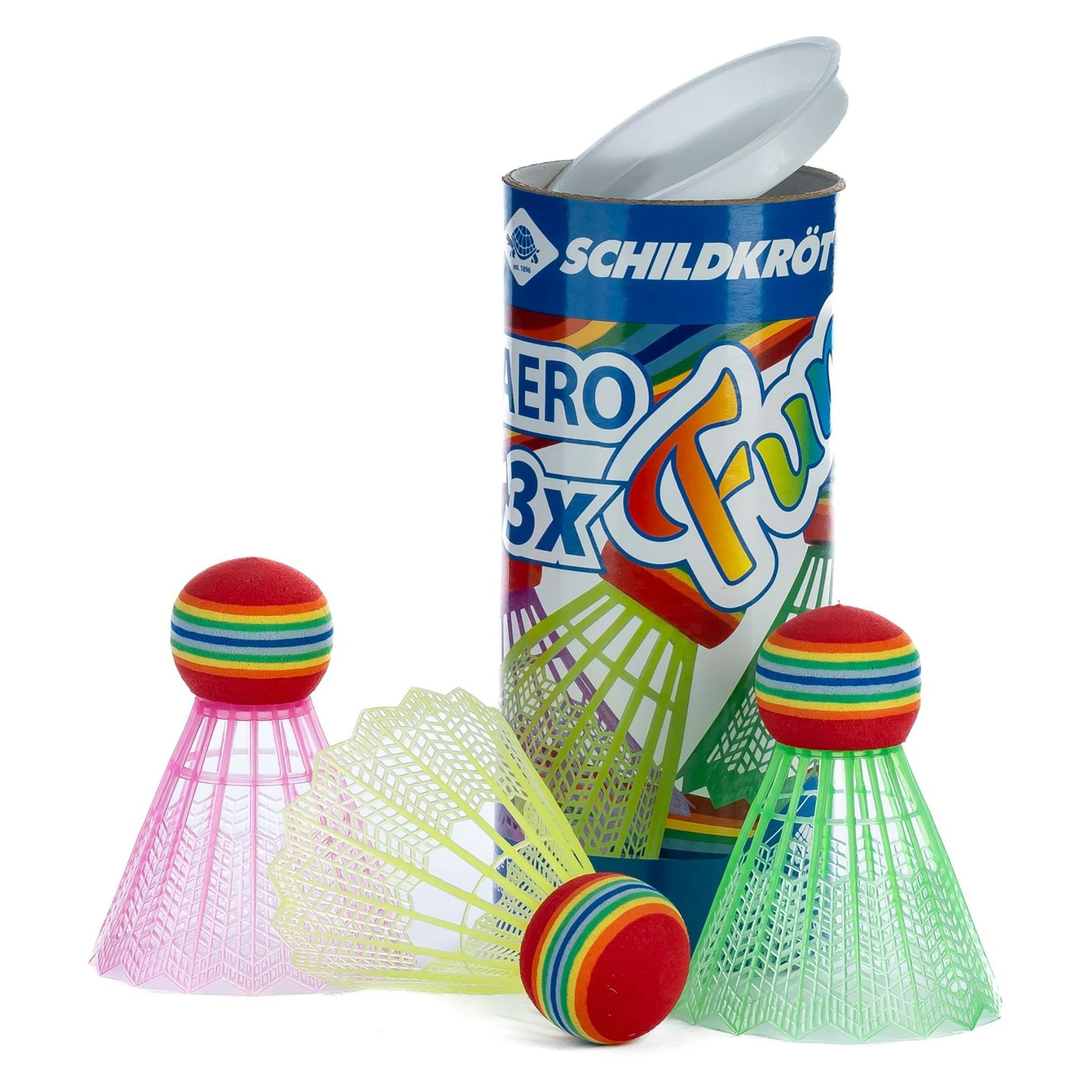 Schildkröt Federball Ball Aero Fun, farbig sortiert farbiger Kunststoffball (PE) mit Kopf aus Schaumstoff (EVA (970912)