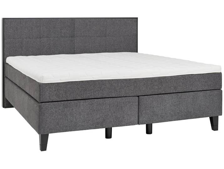 Voleo Boxspringbett VERONA, anthrazit, Stoff