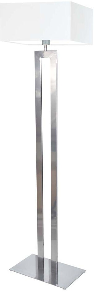 17 Stories Arsh 161cm Traditional Floor Lamp White/Silver 161cm H X 40cm W X 40cm D