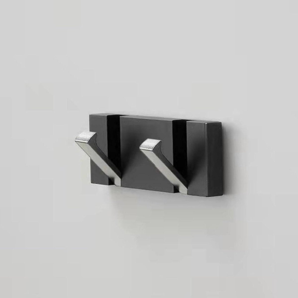 Opvouwbare handdoekhanger met 6 haken van roestvrij aluminium in zilver