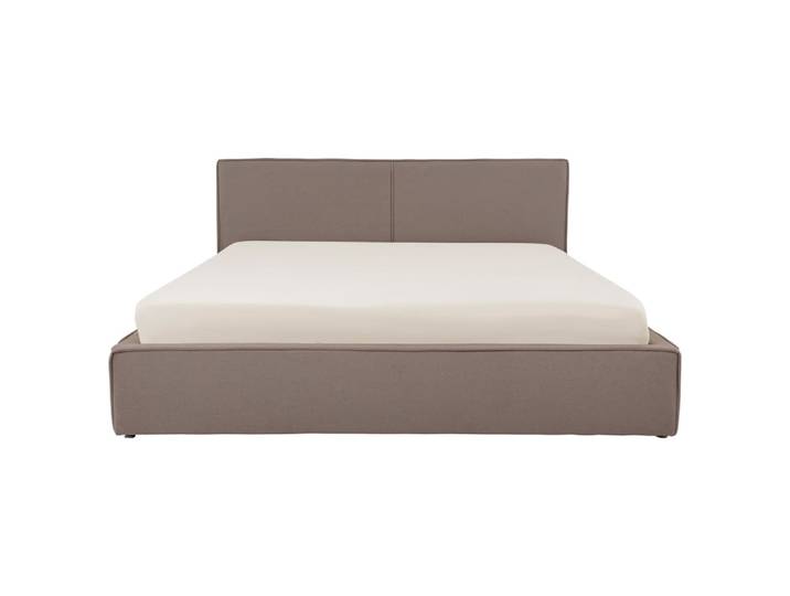 Lit double rembourré 160x200, beige